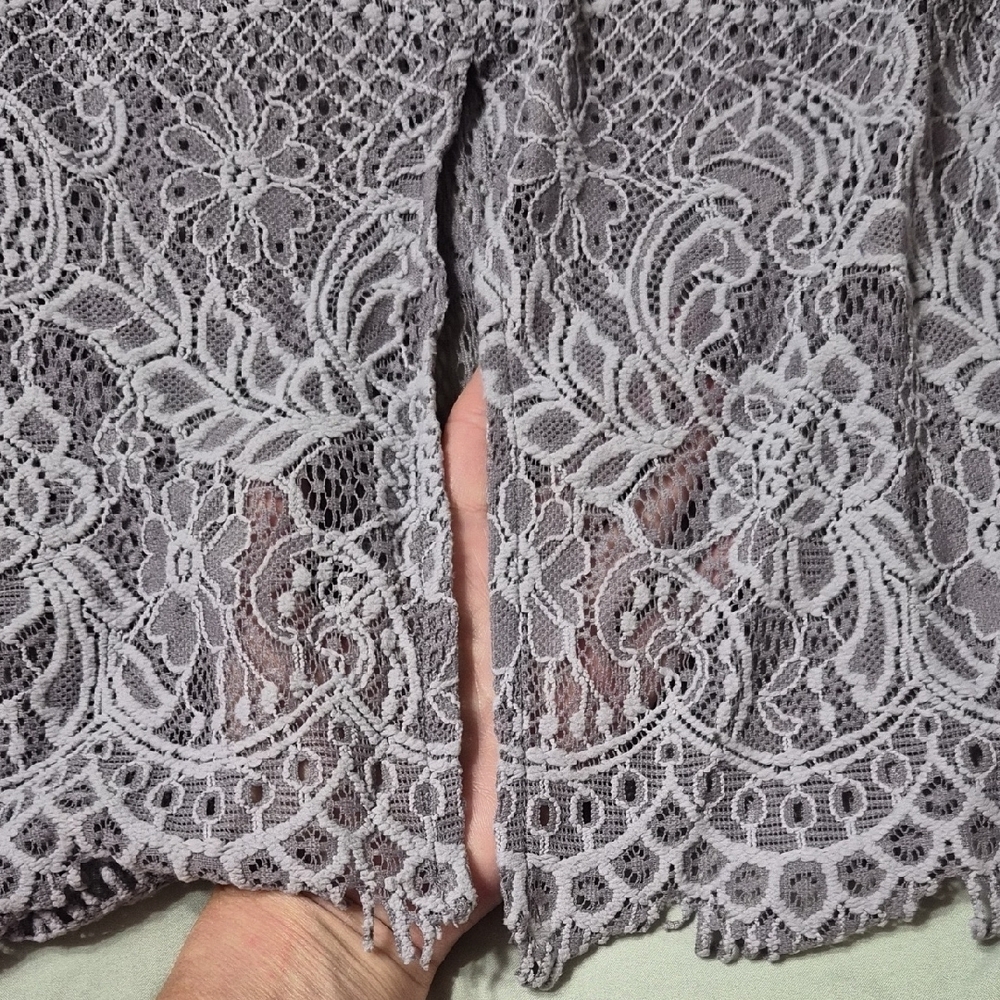 Maurices Lavender Lace Blouse - Picture 6 of 9